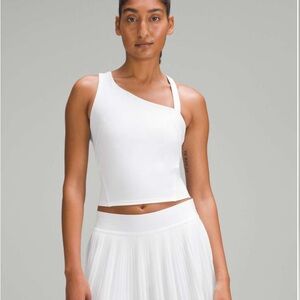 Lululemon Everlux Asymmetrical Tennis Tank Top
White